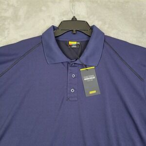 Blaklader Polo Work Shirt Blue 2XL Functional Workwear UPF 40+ (New With Tags)